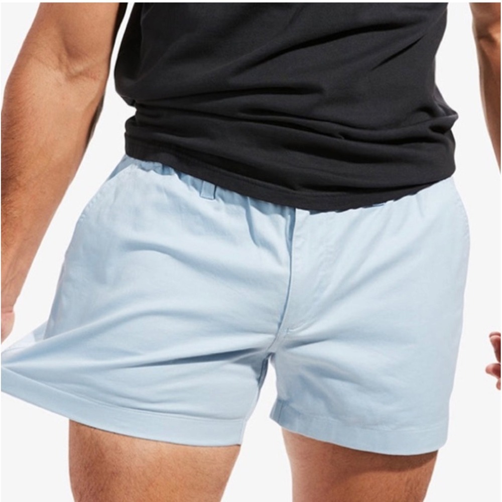 Chubbies The Altitudes 4" Stretch Twill Shorts Men's Small Light Blue NWT